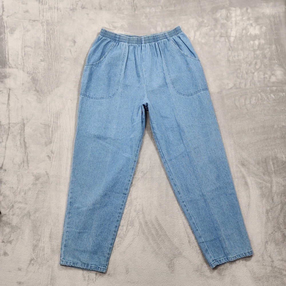 Vintage Classic Elements Jeans Womens 20WP Blue High Rise Relaxed Tapered Casual